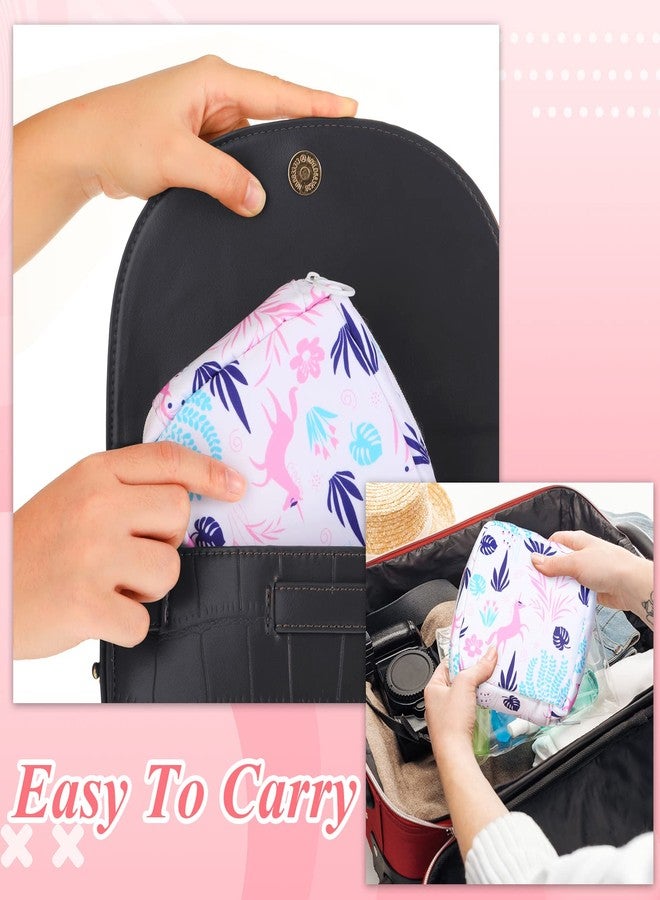 Bulyoou 4 Pieces Period Bag Sanitary Napkin Storage Bag Pad Pouch Portable Feminine Product Travel School Organizer First Period Gifts for Teen Girls - Image 5